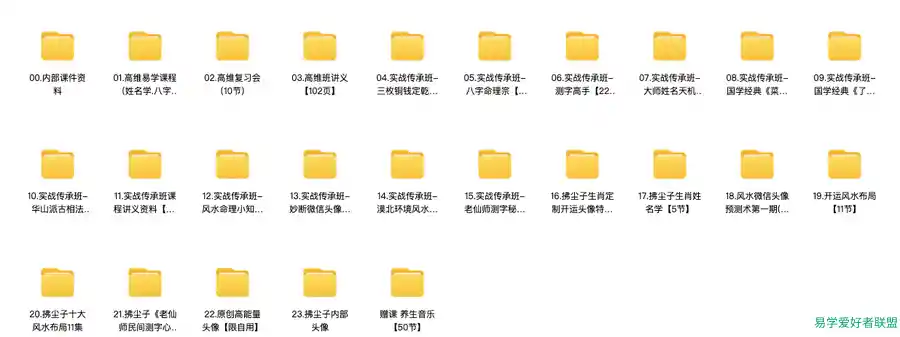 拂尘子老师实战传承班包含了所有的课程